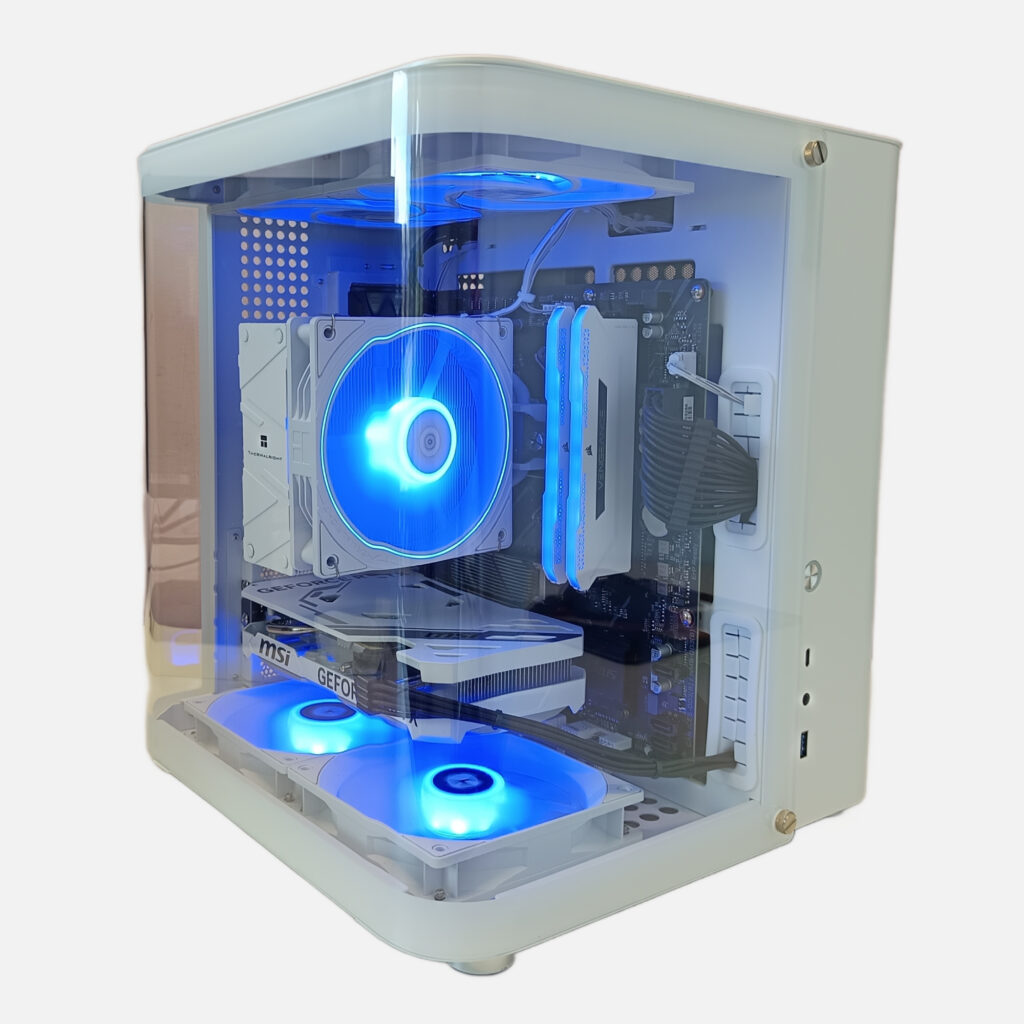 PC Gaming Compact Design Aquarium – Silencieux & Premium – RTX 4060 / Ryzen 5 5600X
